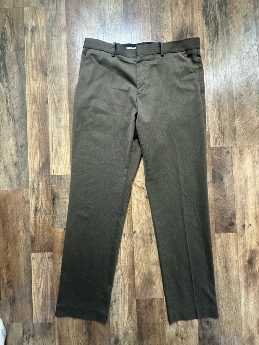 Perry Ellis Men's Dark Brown Dress Pants